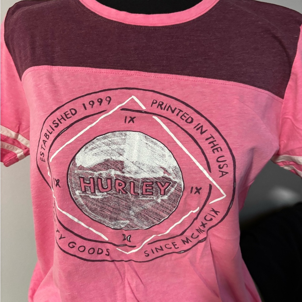 Hurley Pink Graphic T-Shirt